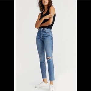 Free People X We The Free Stella High Rise Skinny Jean, Size 24